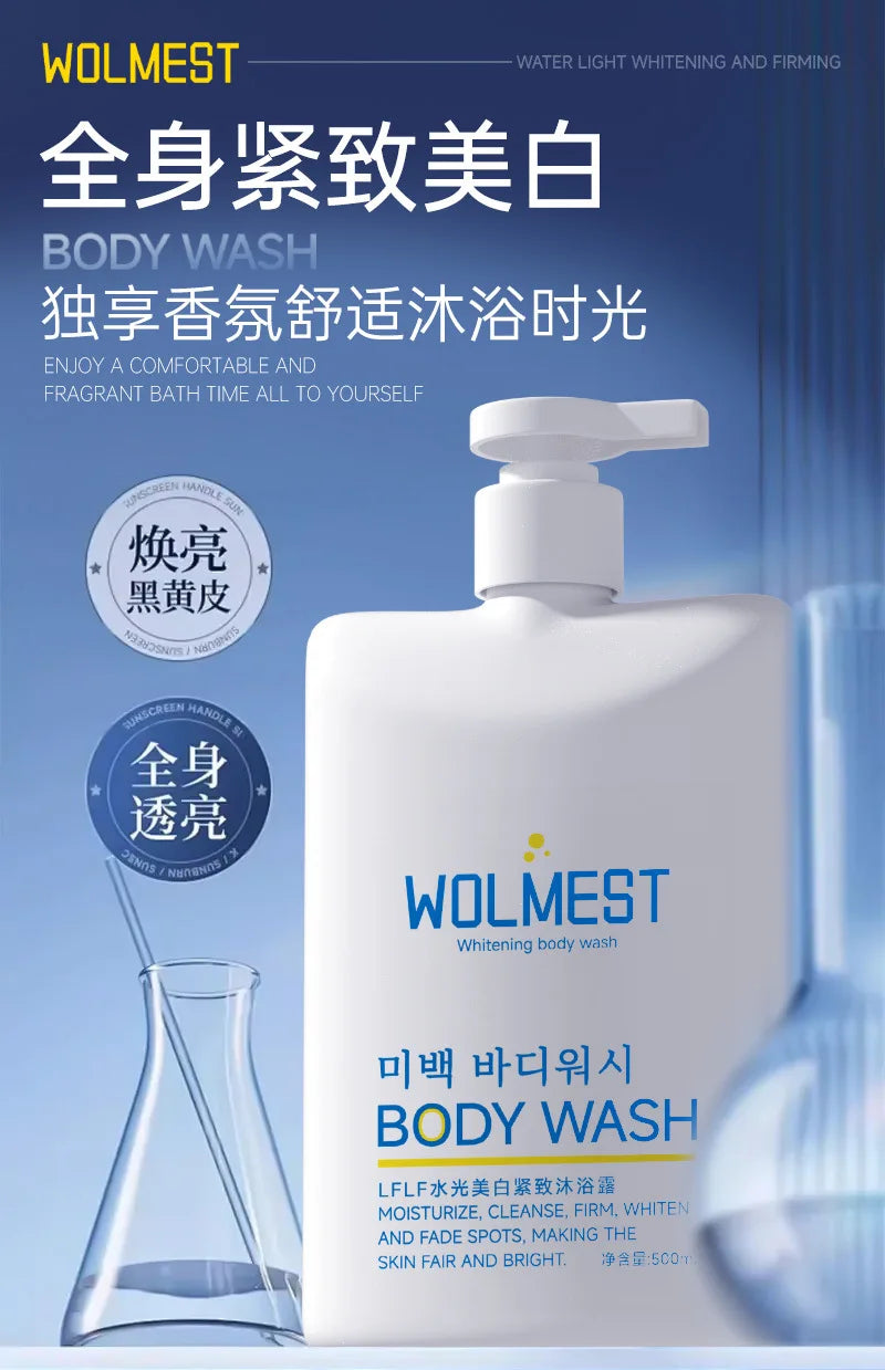 500ml Whitening Firming Bath Shower Gels Cleansing Soothing Body Wash with Long Lasting Fragrant Smooth and Anti Acne Skin