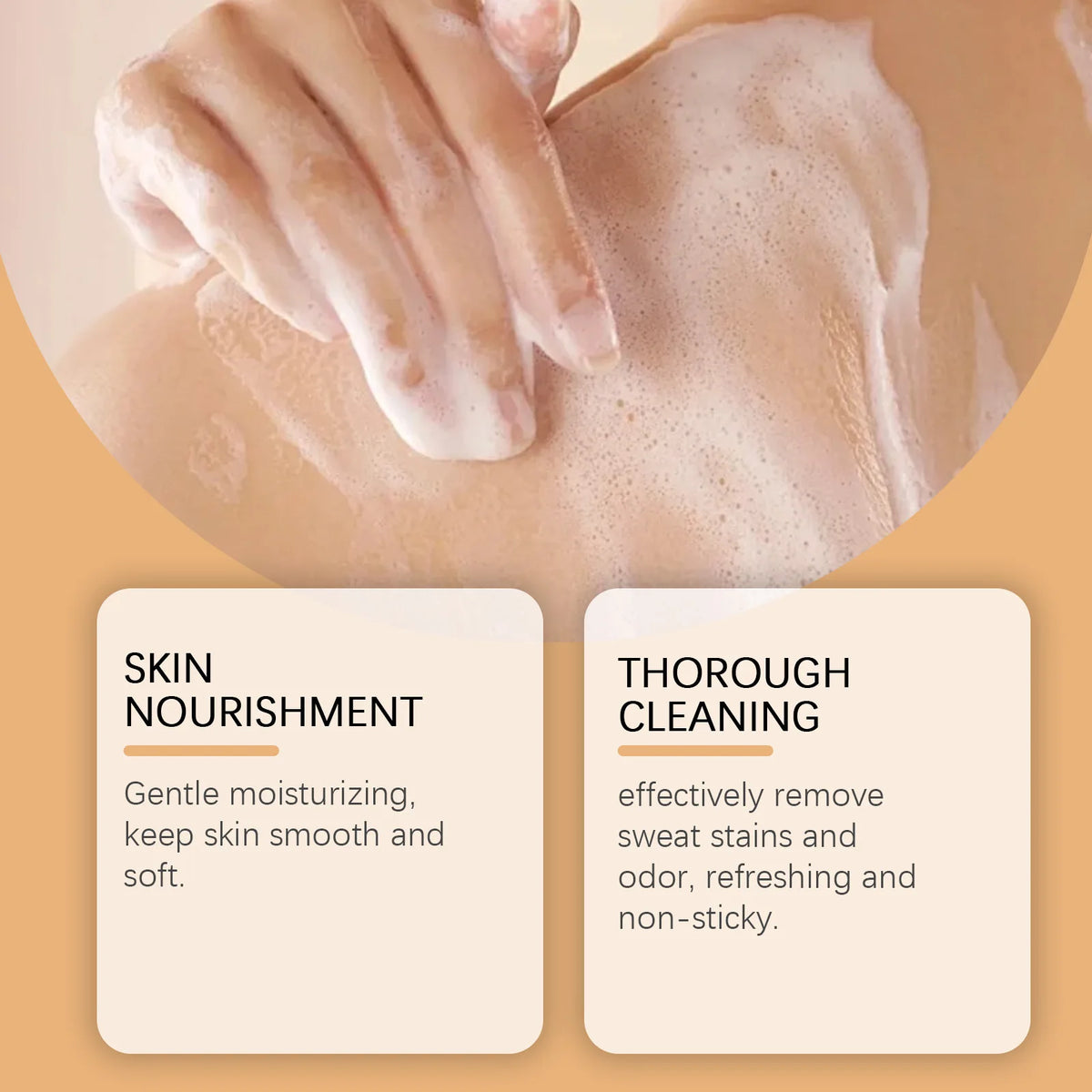 Persimmon Body Wash Shower Gel Body Odor Remover Rich Foam Deep Cleansing Improving Smoothness Nourishing Refreshing Body Care