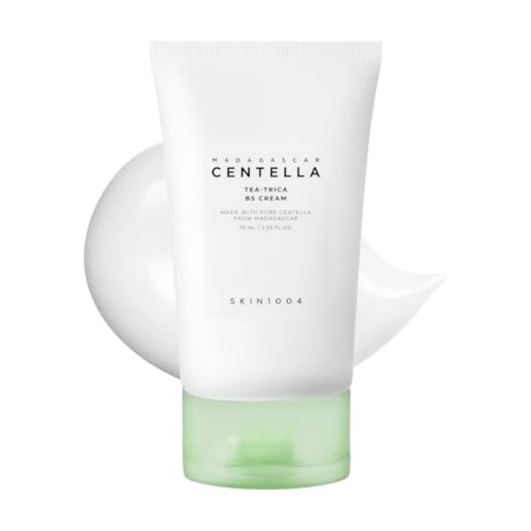 SKIN1004 Tea-Trica BS Cream Centella Asiatica Face Moisturizer Acne Soothing Repair Oily Blemish Prone Skin Korean Care 75ml