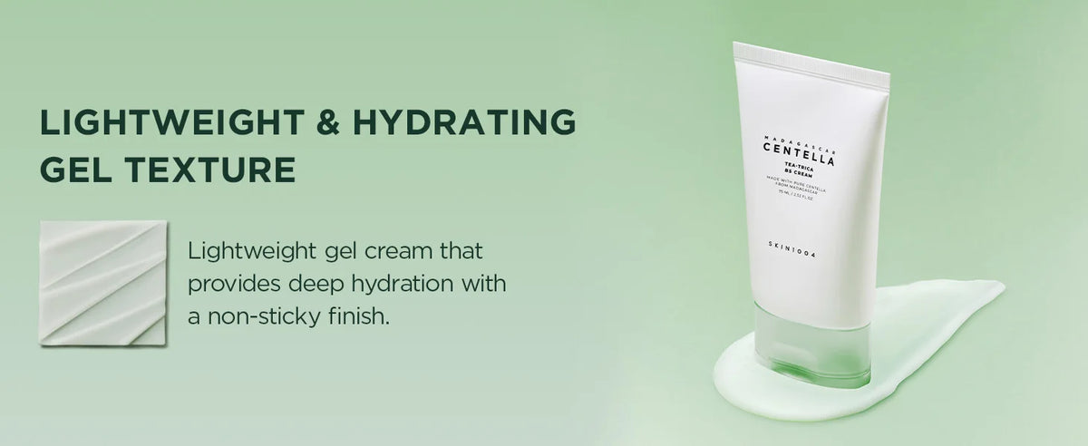 SKIN1004 Tea-Trica BS Cream Centella Asiatica Face Moisturizer Acne Soothing Repair Oily Blemish Prone Skin Korean Care 75ml