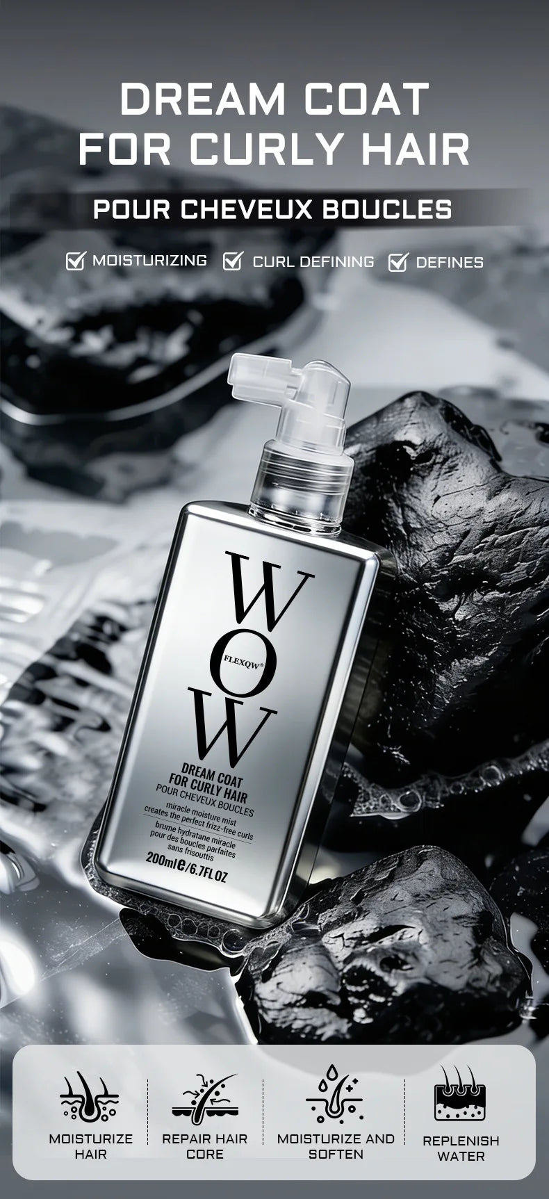 Hair Oil Spray Nourishing Conditioning Oil Deeply Moisturizing Hair Curly Spray Gift Women Hair Care Serum