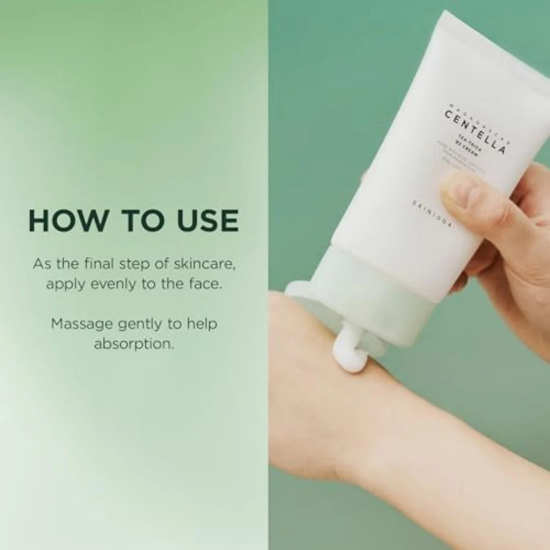 SKIN1004 Tea-Trica BS Cream Centella Asiatica Face Moisturizer Acne Soothing Repair Oily Blemish Prone Skin Korean Care 75ml