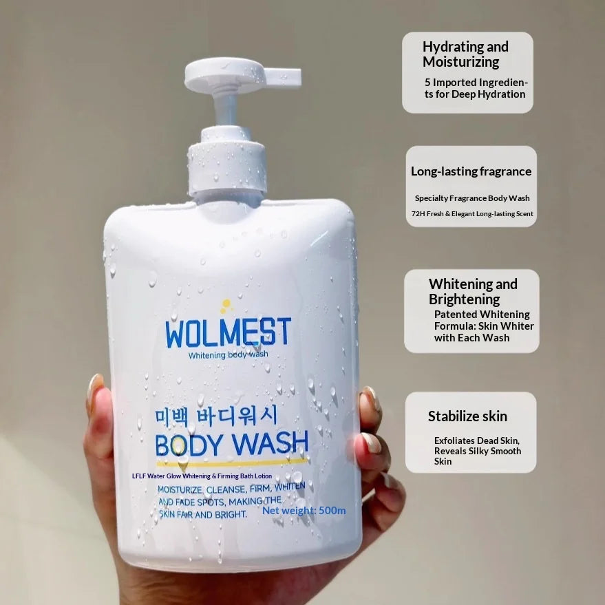 500ml Whitening Firming Bath Shower Gels Cleansing Soothing Body Wash with Long Lasting Fragrant Smooth and Anti Acne Skin